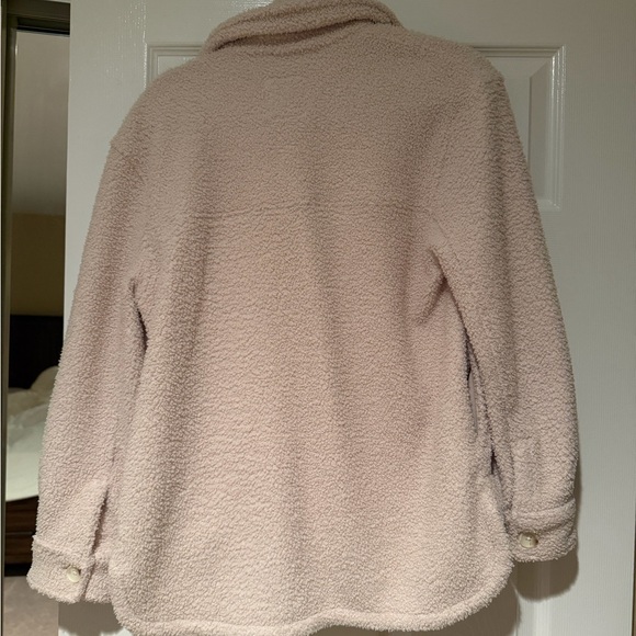 Abercrombie & Fitch Cream Teddy Jacket - Picture 3 of 4